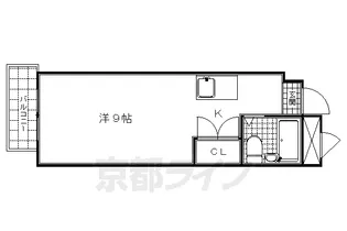 京都府京都市下京区材木町【マンション】の間取り