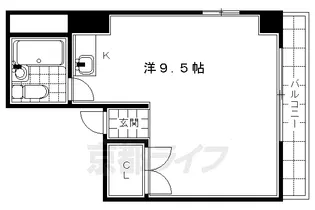リバーサイドユー【2-西201号室】の間取り