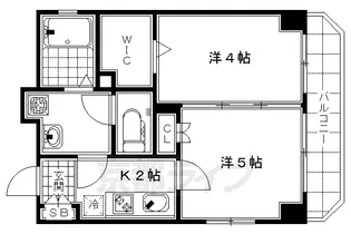 プリシード東福寺レジデンス【301号室】の間取り