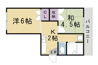 七条ハイツ【2階】の間取り