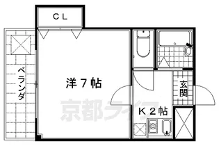 エムズスクエア【301号室】の間取り