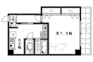 ブリエセゾン【4階】の間取り