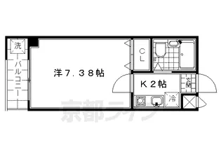 IZUTSUYA久【301号室】の間取り
