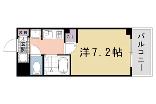 エステムプラザ京都烏丸五条【2階】の間取り