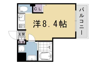 エステムプラザ京都烏丸五条【207号室】の間取り