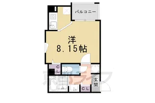 メディナ西大路Ⅱ【604号室】の間取り