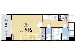 エスリード西大路駅前【7階】の間取り