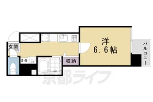 エグゼレジデンス羅城門【903号室】の間取り