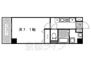 sama‐sama【201号室】の間取り