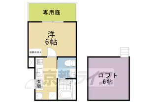 WEST9 Mirror【2-107号室】の間取り