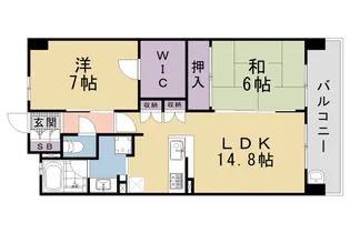 マークスゲート京都サウス【6階】の間取り