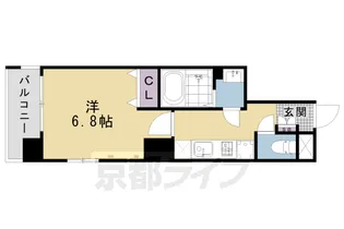 アスヴェル京都七条通【6階】の間取り
