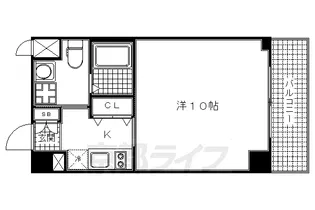 ベラジオ京都駅東【3階】の間取り