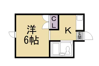 ハイツ東【203号室】の間取り