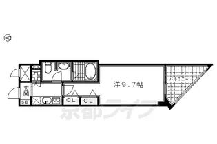 casa+α烏丸【202号室】の間取り