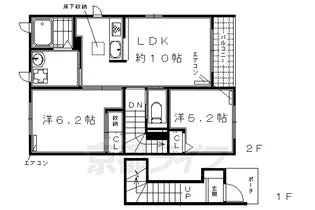 オヴェスト アロッジオ【201号室】の間取り