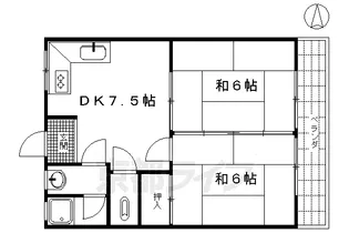 タナカマンション【202号室】の間取り
