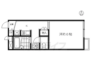 レオパレスクレスト【108号室】の間取り