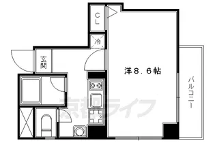 サングリエ京都【205号室】の間取り