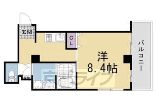 グランデ西五条【8階】の間取り