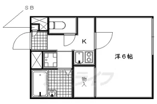 レオパレスSUZUE【101号室】の間取り