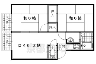 コーポセラヴィ D棟【208号室】の間取り