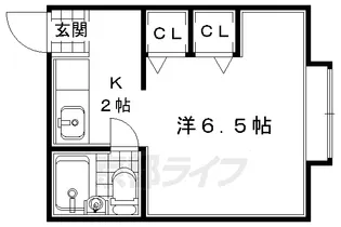 京都府宇治市伊勢田町【アパート】の間取り