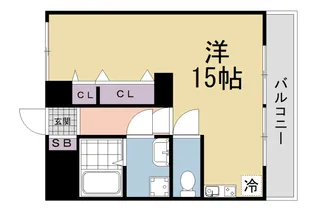 岸野コーポ【103号室】の間取り