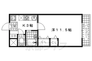 京都府宇治市小倉町【マンション】の間取り