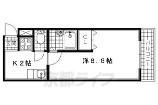 1Kの間取り画像