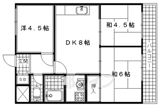 脇田建設ビル【601号室】の間取り
