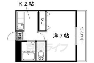 セントーサ【203号室】の間取り