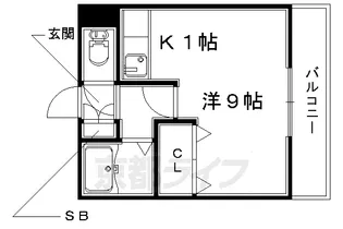 セントーサ【305号室】の間取り