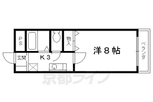 リバーヒルズ【303号室】の間取り