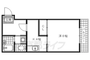 アテッサ京都 A【A111号室】の間取り