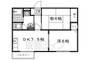 リバティ・フジムラ【2階】の間取り