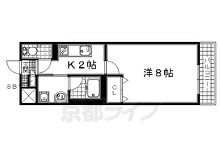 京都府宇治市大久保町【マンション】の間取り