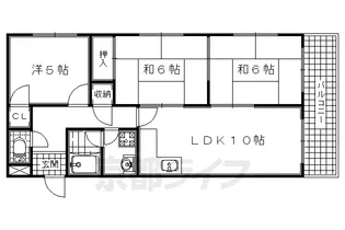 第39長栄リビエール宇治【303号室】の間取り