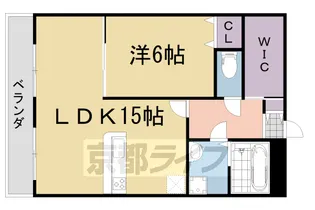 京都府宇治市伊勢田町【マンション】の間取り