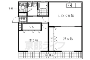 京都府宇治市広野町【マンション】の間取り