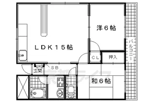 京都府宇治市槇島町【マンション】の間取り