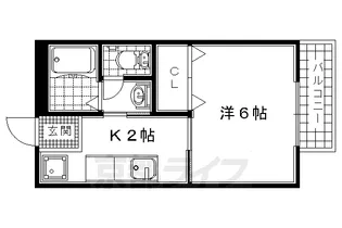 京都府宇治市宇治【アパート】の間取り