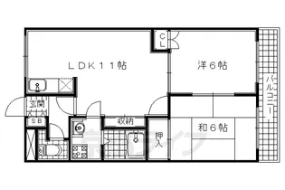 グレイスヴィラ【202号室】の間取り