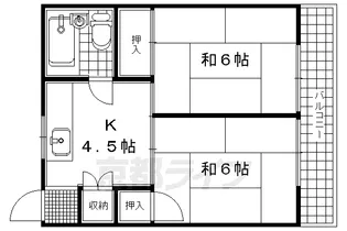 京都府城陽市寺田【マンション】の間取り