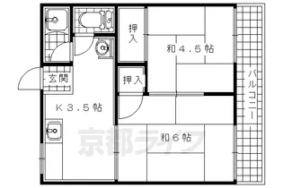 京都府宇治市宇治【アパート】の間取り