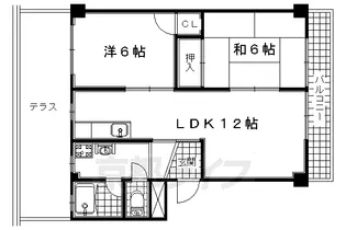 京都府城陽市寺田【マンション】の間取り