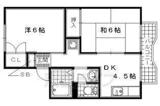 サンハイツフジタ【D-101号室】の間取り