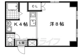 槇島センタービル【506号室】の間取り