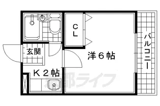 ベルメゾン2番館【2階】の間取り