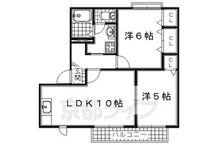 フロンティア【B105号室】の間取り